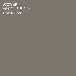 #7C766F - Limed Ash Color Image